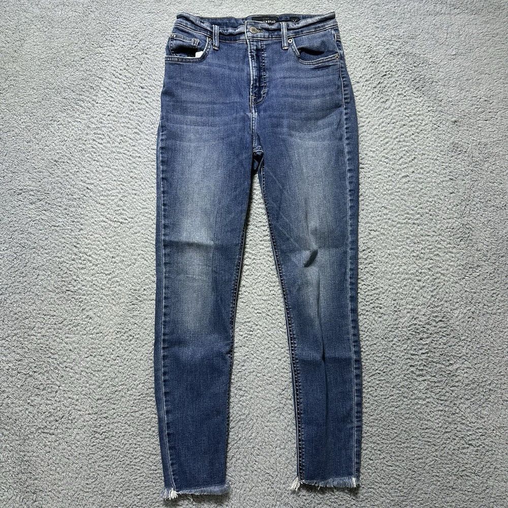 Lucky Brand Jeans Womens 6/28 Blue Bridgette Skinny Ankle Mid Rise Med Denim